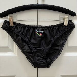 New Stella McCartney Monday Days Of The Week Panties Floral Embroidered Large